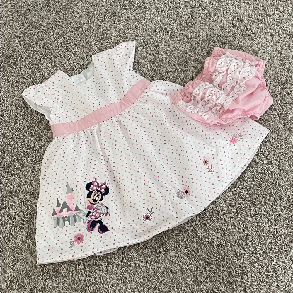 Disney Minnie Polka Dot Princess Dress size 12 months
